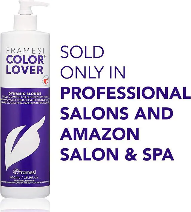 Alt view image 8 of 8 - Framesi Color Lover Dynamic Blonde Shampoo 16.9oz