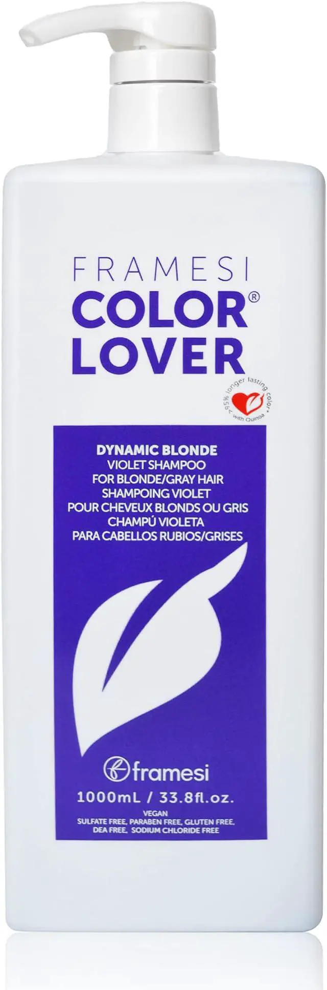 Alt view image 2 of 8 - Framesi Color Lover Dynamic Blonde Violet Shampoo 33.8oz