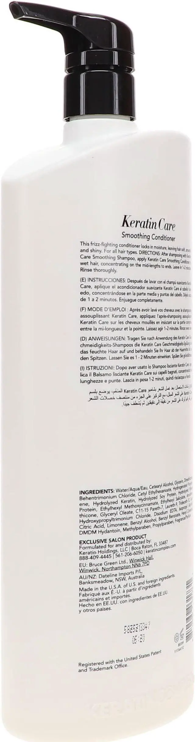 Alt view image 11 of 14 - Keratin Complex Keratin Care Smoothing Conditioner Frizz-Fighting 33.8oz 1000ml