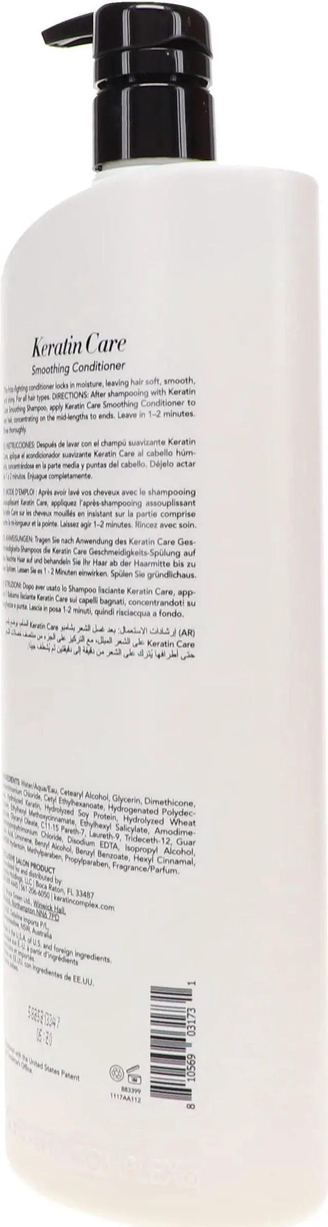 Alt view image 13 of 14 - Keratin Complex Keratin Care Smoothing Conditioner Frizz-Fighting 33.8oz 1000ml