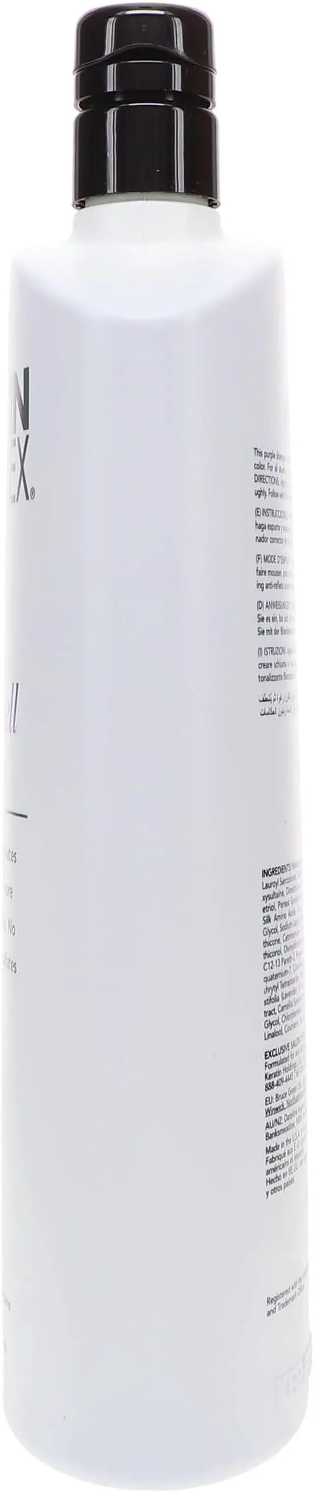Alt view image 6 of 10 - Keratin Complex Blondeshell Debrass Shampoo Purple Cleanser Eliminates Brassy Tones 33.8oz 1000ml