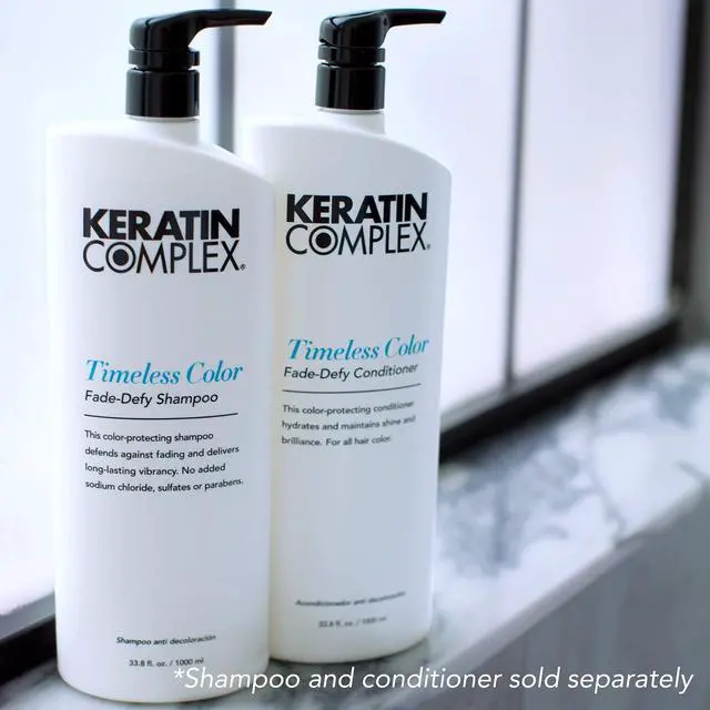 Alt view image 3 of 6 - Timeless Color Fade Defy Shampoo by Keratin Complex for Unisex - 33.8 oz Shampoo