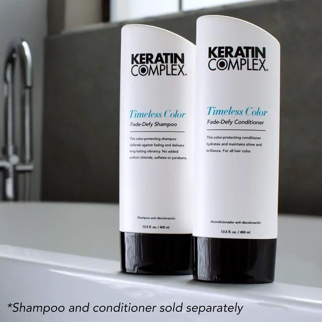 Alt view image 6 of 8 - Timeless Color Fade Defy Shampoo by Keratin Complex for Unisex - 13.5 oz Shampoo