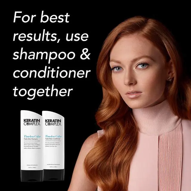Alt view image 7 of 8 - Timeless Color Fade Defy Shampoo by Keratin Complex for Unisex - 13.5 oz Shampoo