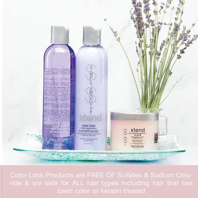 Alt view image 8 of 8 - Simply Smooth Xtend Keratin Replenishing Conditioner Tropical 2 Ounce - Salon Quality