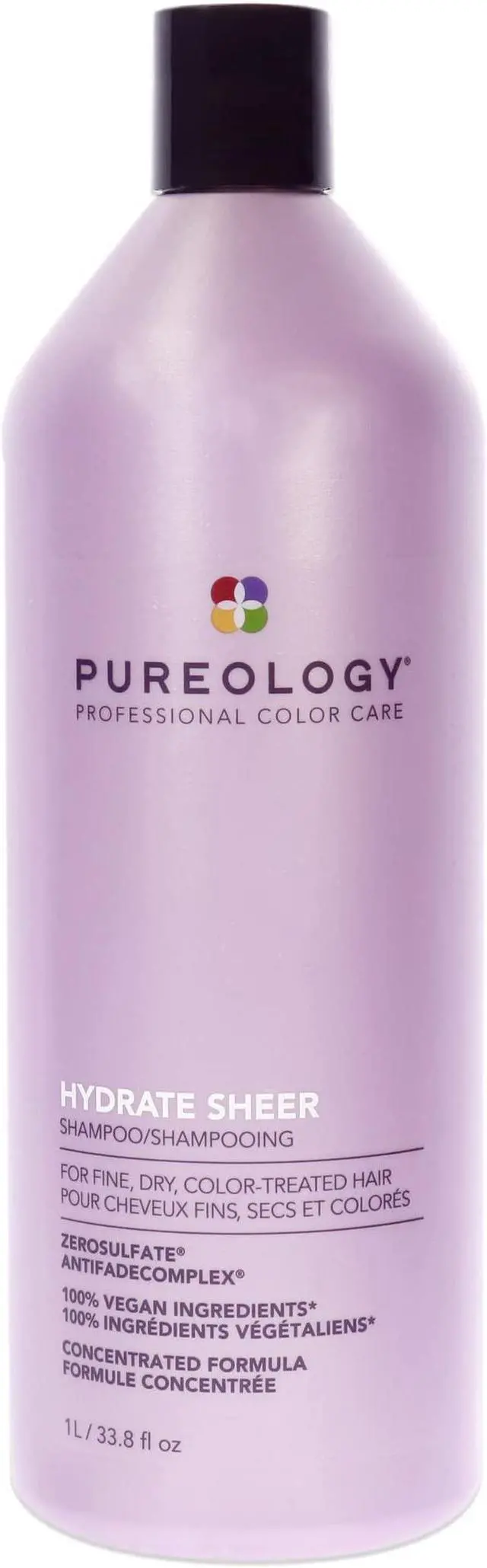 Alt view image 8 of 8 - pureology | hydrate sheer moisturizing shampoo | for fine, dry color treated hair | sulfatefree | siliconefree| vegan | 33.8 oz.