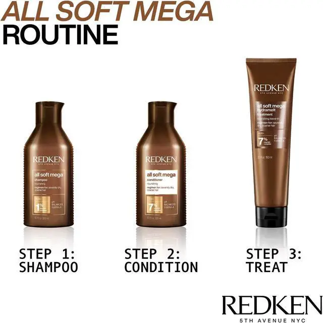Alt view image 9 of 14 - Redken All Soft Mega Hydramelt Leave-In Treatment 5.1 oz