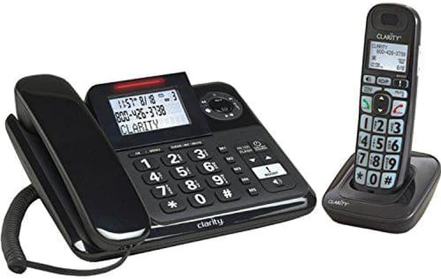 Alt view image 4 of 7 - clarity e814cc amplified corded/cordless combo with answering machine