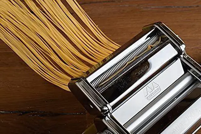 Alt view image 2 of 4 - Marcato Capellini Cutter Attachment, Made in Italy, Works with Atlas 150 Pasta Machine, 7 x 2.75-Inches