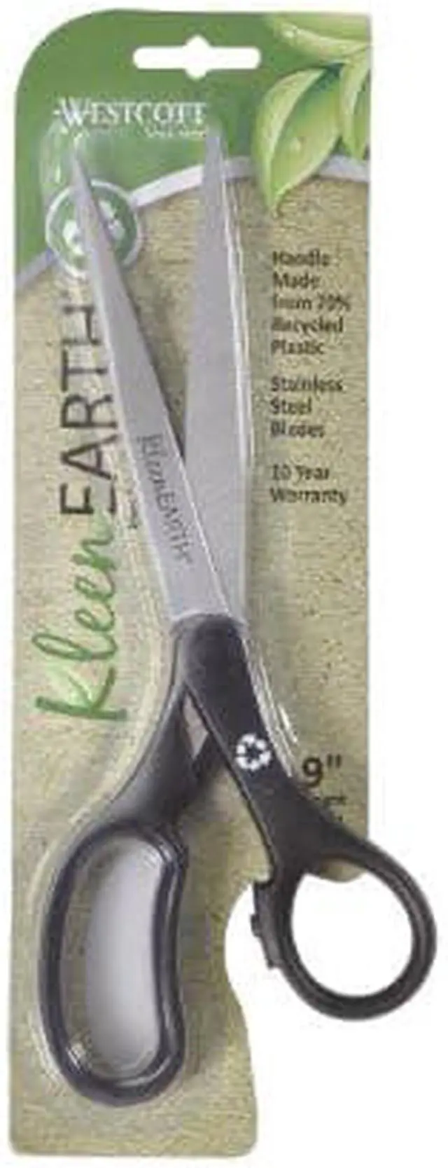 Alt view image 4 of 4 - KleenEarth Basic Plastic Handle Scissors, 9" Length, Pointed, Black