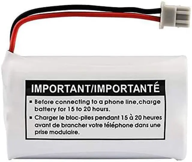 Alt view image 4 of 6 - Uniden BBTY0651101 BT-1007 NiMH 600mAh DC 2.4V Rechargeable Cordless Telephone Battery
