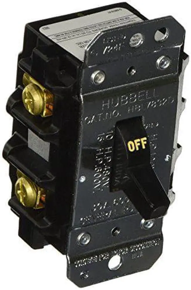 Alt view image 3 of 3 - HUBBELL WIRING DEVICE-KELLEMS HBL7832 Manual Motor Switch,30A,600VAC,2P