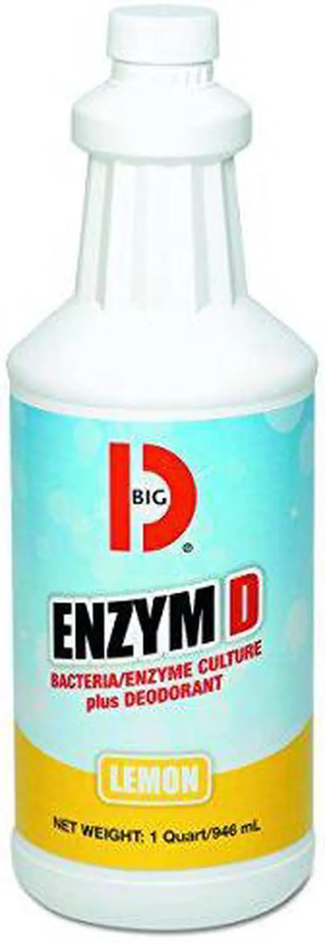 Alt view image 12 of 12 - Enzym D Digester Liquid Deodorant, Lemon, 32oz, 12/Carton