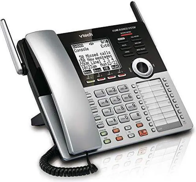 Alt view image 5 of 7 - vtech cm18445 main console - dect 6.0 4-line expandable small business office phone with answering system