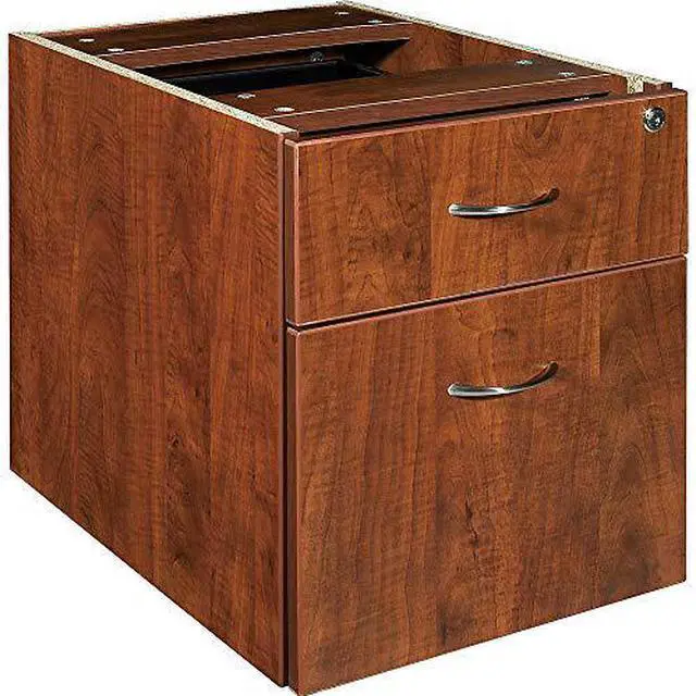 Alt view image 15 of 18 - Lorell Pedestal Box/File Hanging 16"x22"x28-1/4" Cherry 69432