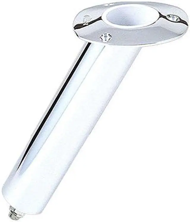 Alt view image 5 of 6 - LEE'S TACKLE INC. LEE'S 30 DEGREE SS FLUSH MOUNT SWIVEL BASE ROD HOLDER 2"X6.5" RH5165