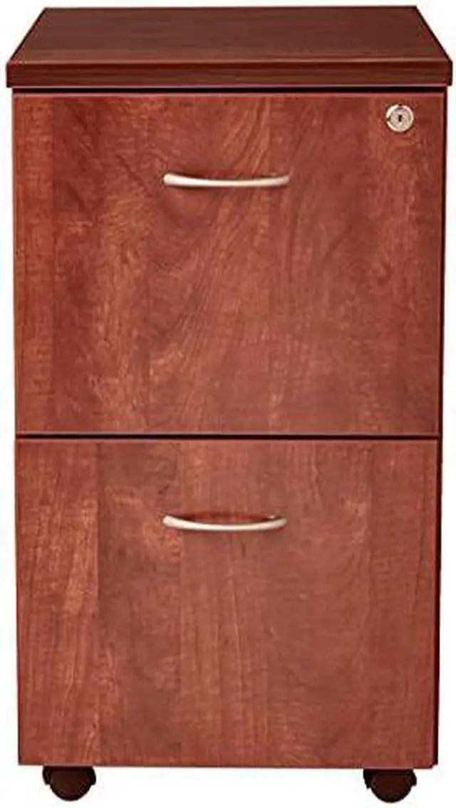 Alt view image 12 of 14 - Lorell Mobile Pedestal File/File 16"x22"x28-1/4" Cherry 69431