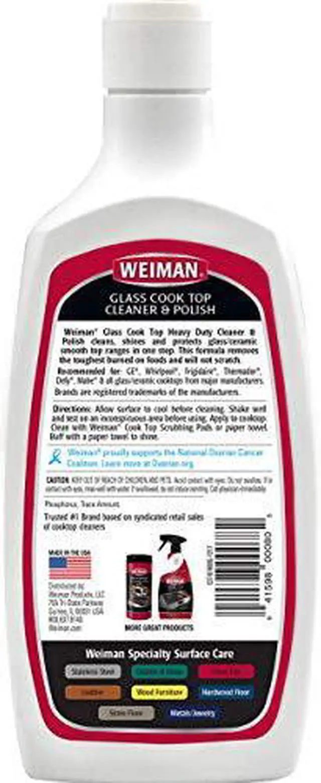 Alt view image 15 of 20 - WEIMAN Glass Cook Top Cleaner and Polish 20 oz Squeeze Bottle 137EA