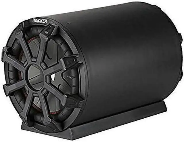 Alt view image 14 of 14 - Kicker CWTB 10 Inch Ultra Deep Loaded Trunk Mounted Tube Sub Speakers, Black