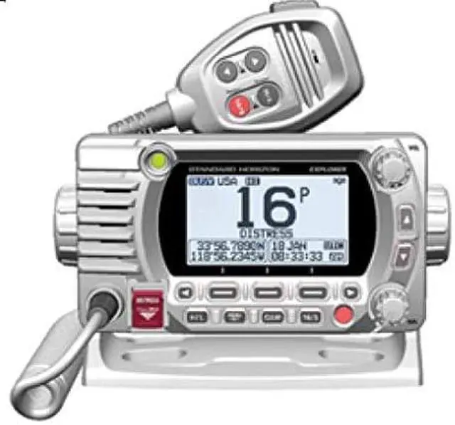 Alt view image 3 of 7 - VHF, Optional 2nd Station, w/GPS, White