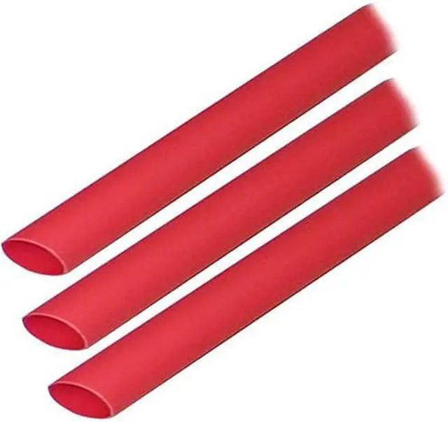 Main image of Heat Shrink Tubing, 3/16" x 3", Red, 3pcs