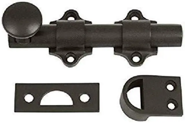 Alt view image 2 of 2 - 4 in. Heavy Duty Dutch Door Bolt (Oil Rubbed Bronze)
