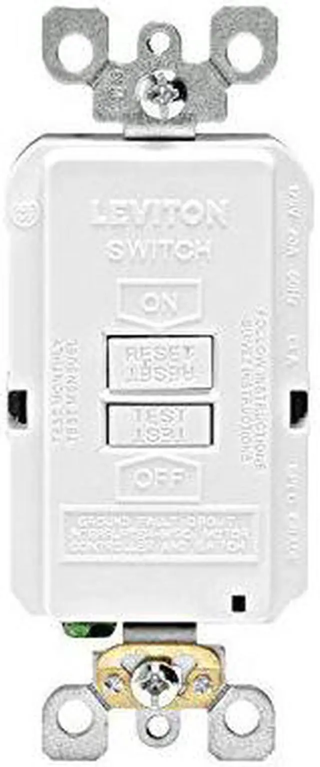 Alt view image 3 of 6 - Leviton GFRBF-W Blank GFCI, 20 Amp, 120V, White