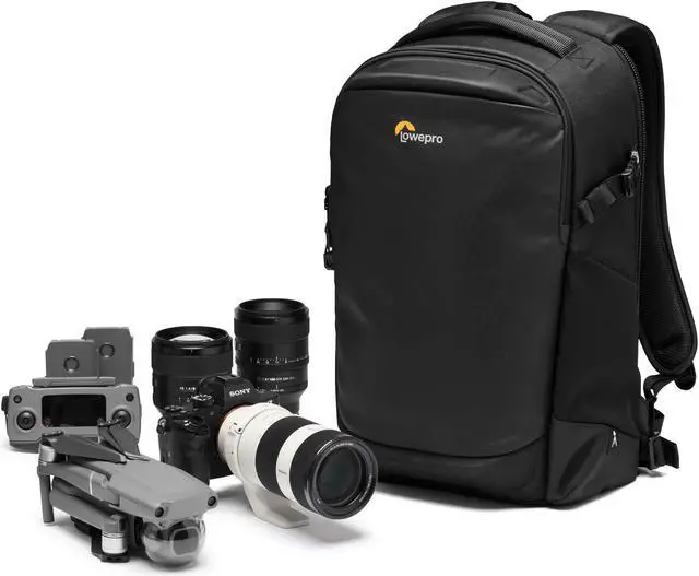 Alt view image 18 of 20 - lowepro flipside bp 300 aw iii mirrorless and dslr camera backpack - black - with rear access - with side access - with adjustable dividers - for mirrorless like sony ?7 - lp37350-