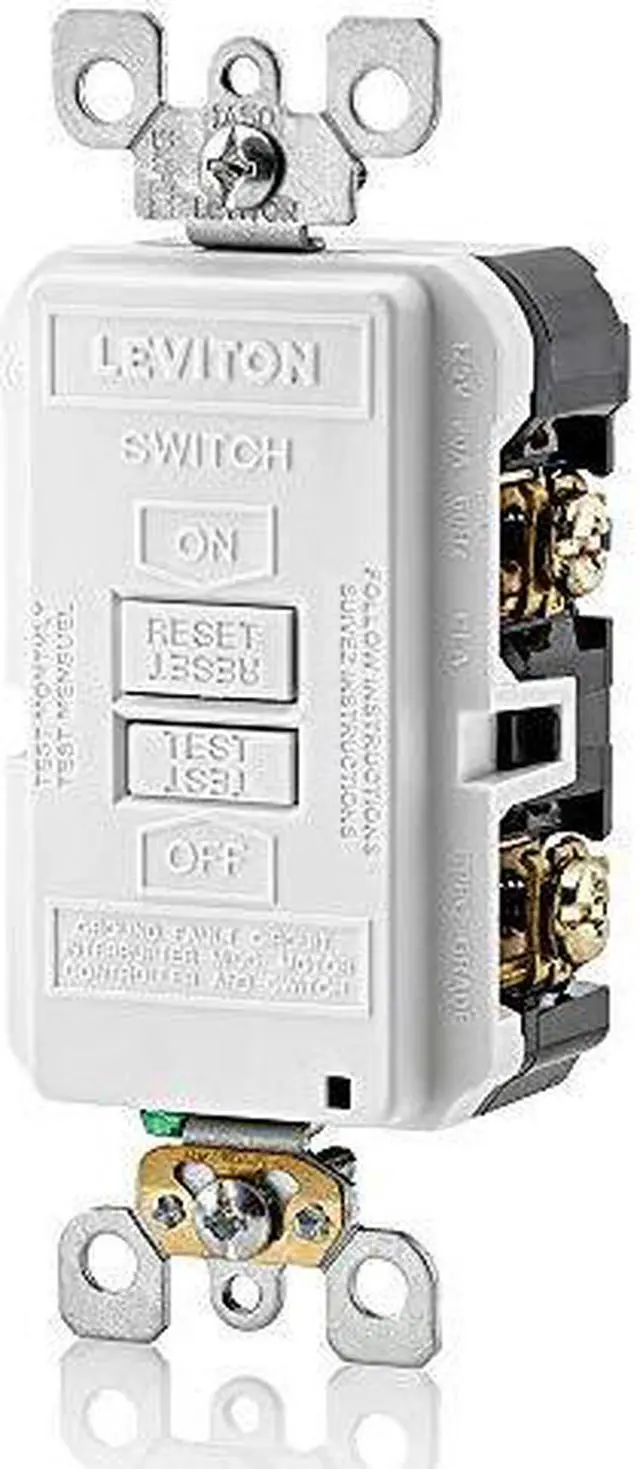 Alt view image 5 of 6 - Leviton GFRBF-W Blank GFCI, 20 Amp, 120V, White