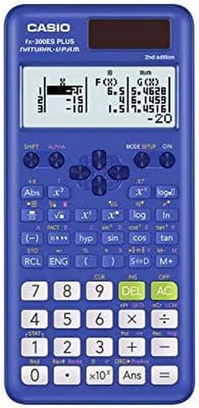 Alt view image 10 of 10 - New Casio Fx-300Espls2 Blue Scientific Calculator