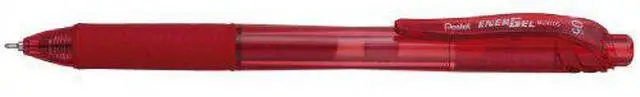 Alt view image 4 of 5 - EnerGel X Roller Ball Retractable Gel Pen, Red Ink, Fine, Dozen
