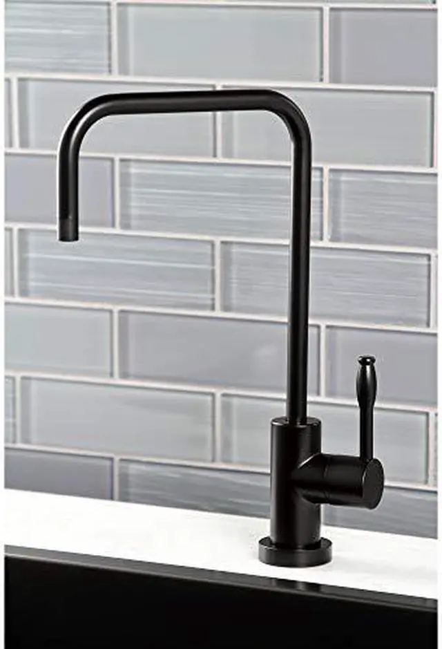 Alt view image 9 of 16 - Kingston Brass KS6190NKL Nustudio Single-Handle Cold Water Filtration Faucet, Matte Black