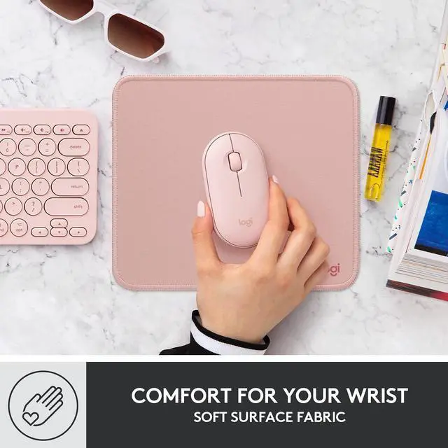 Alt view image 15 of 20 - Logitech Mouse Pad - Dark Rose