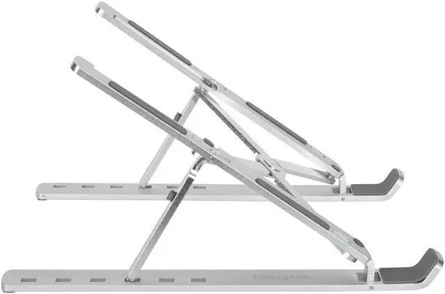 Alt view image 7 of 11 - Targus Portable Ergonomic Laptop/Tablet Stand - Up to 15.6" Screen Support - Portable - Aluminum - Silver - AWE810GL