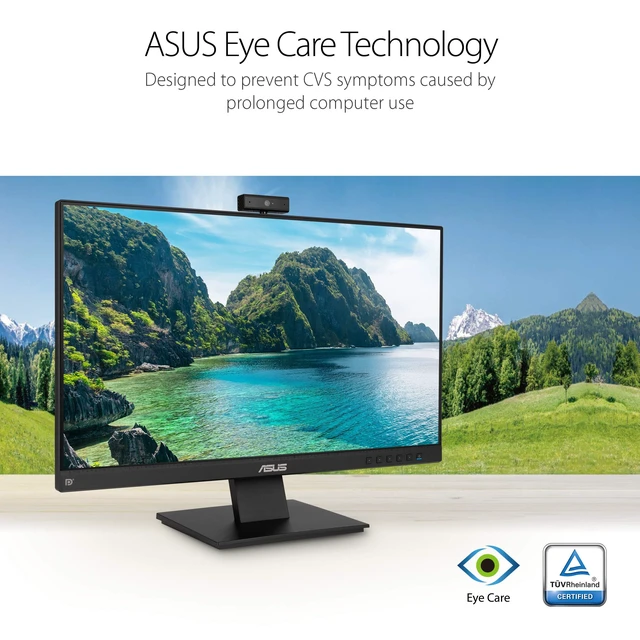 Alt view image 5 of 7 - BE24EQK 24 Inch 1080P Computer Monitor, Webcam, HDMI, DisplayPort, VGA Full HD IPS, Eye Care, 2MP Webcam, Mic Array, Stereo speaker, Video Conference, VESA Wall Mount, EPEAT, Ergonomic