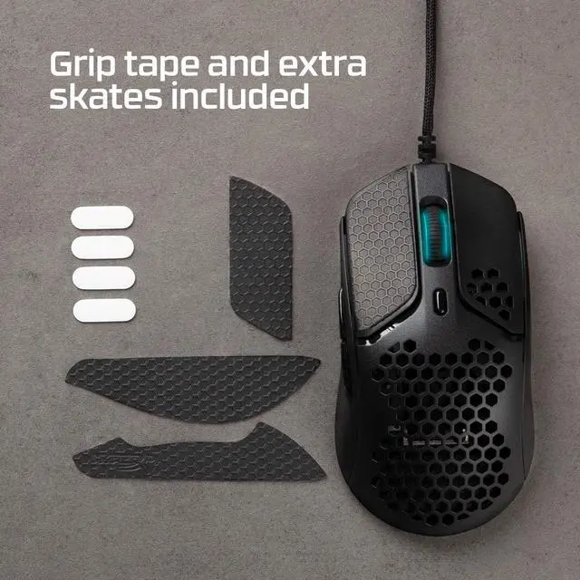 Alt view image 20 of 20 - HyperX - Pulsefire Haste Wired Optical Gaming Mouse with RGB Lighting - Black and black
