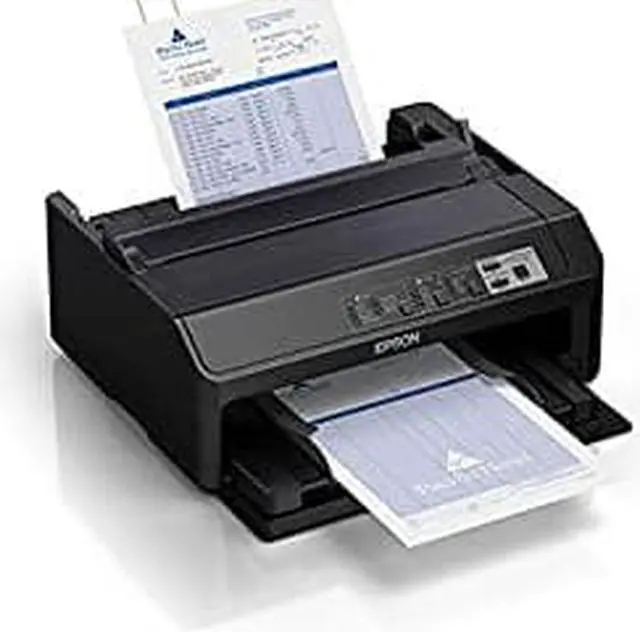 Alt view image 5 of 8 - Epson C11CF39202 LQ-590II NT 24-pin Dot Matrix Printer - Monochrome - 584 cps Mono - USB - Parallel - Serial - Fast Ethernet