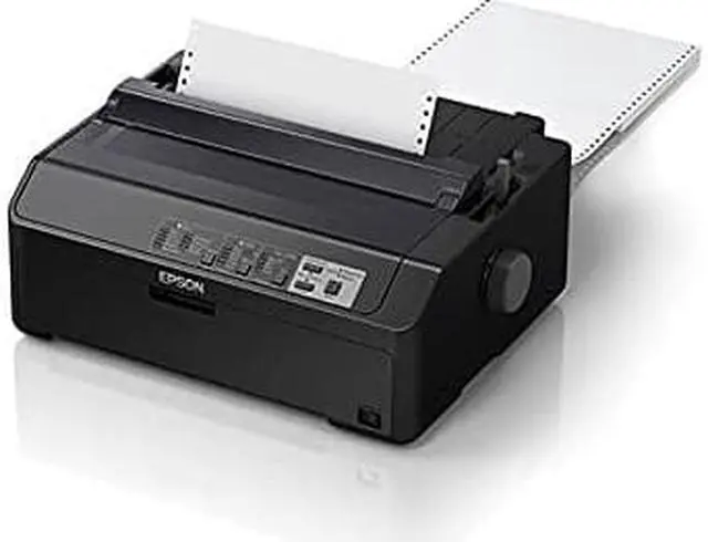 Alt view image 6 of 8 - Epson C11CF39202 LQ-590II NT 24-pin Dot Matrix Printer - Monochrome - 584 cps Mono - USB - Parallel - Serial - Fast Ethernet