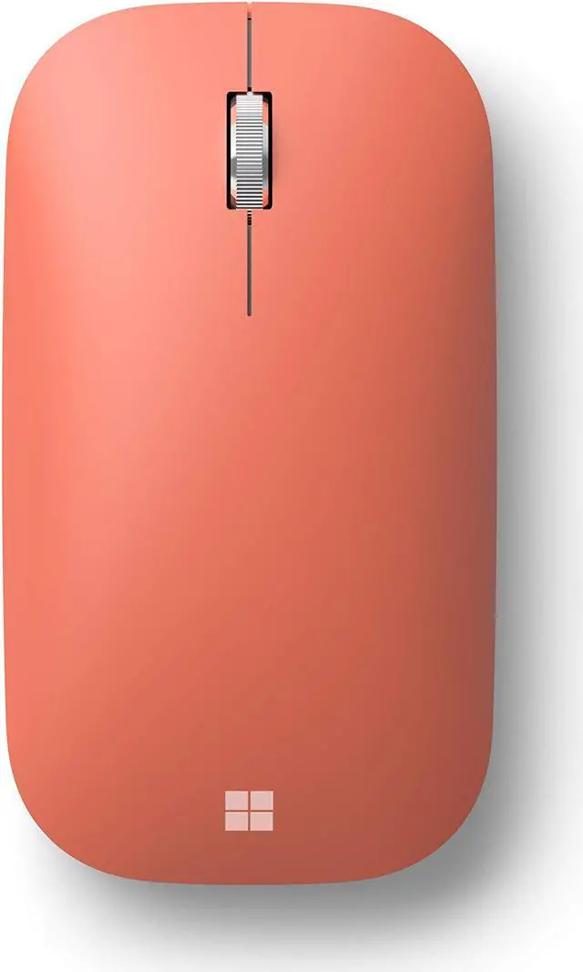 Alt view image 11 of 12 - Microsoft Mobile Mouse - Peach. Comfortable Right/Left Hand Use with Metal Scroll Wheel, Wireless, Bluetooth for PC/Laptop/Desktop, works with Mac/Windows 8/10/11 Computers