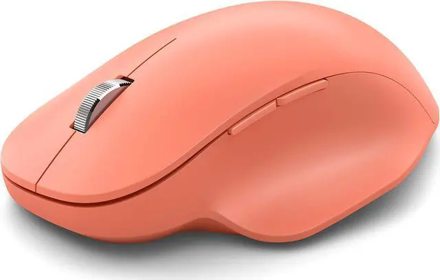 Alt view image 8 of 8 - Microsoft Bluetooth Ergonomic Mouse - Peach - with comfortable Ergonomic design, thumb rest, up to 15months battery life. Works with Bluetooth enabled PCs/Laptops Windows/Mac/Chrome computers