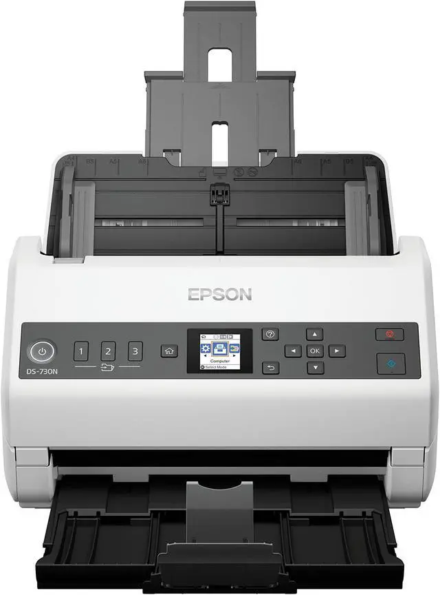 Alt view image 3 of 8 - Epson DS-730N 600dpi 40ppm Duplex Document Scanner B11B259201