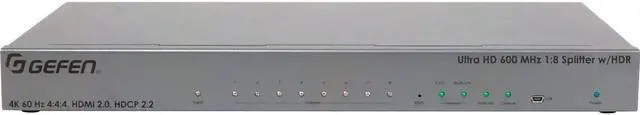 Alt view image 12 of 14 - Gefen Ultra Hd 600 Mhz 1:8 Splitter For Hdmi W/ Hdr