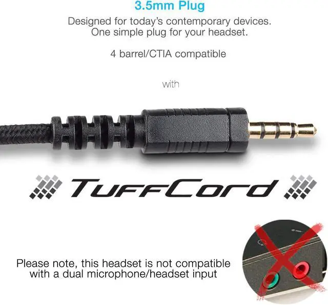 Alt view image 12 of 15 - Cyber Acoustics AC-6008 3.5mm Connector Circumaural Stereo Headset w/ Single Plug
