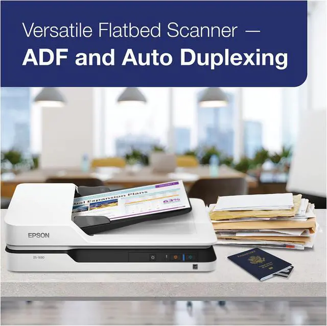 Alt view image 19 of 20 - EPSON WorkForce DS-1630 (B11B239201) Duplex 1200 dpi x 1200 dpi USB Color Flatbed Scanner