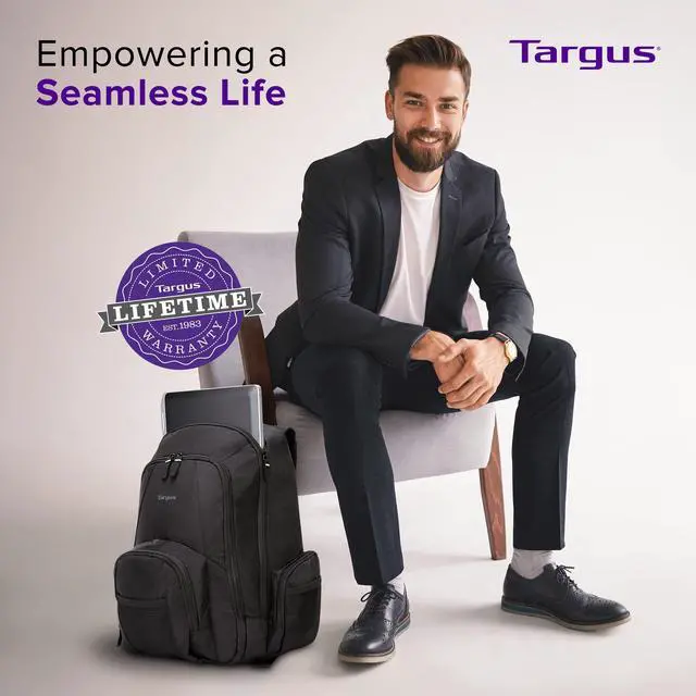 Alt view image 11 of 15 - Targus 17" Groove Backpack (Black) - CVR617