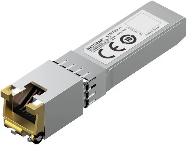Alt view image 9 of 13 - NETGEAR SFP+ Transceiver, converts SFP+ ports to copper 10GBase-T up to 80 meters | AXM765