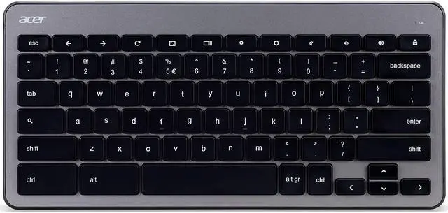 Alt view image 11 of 16 - Acer Chrome Wireless Keyboard & Mouse - AAK970 GP.ACC11.00X