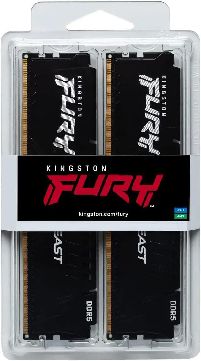 Alt view image 17 of 20 - Kingston FURY Beast 32GB (2 x 16GB) 288-Pin PC RAM DDR5 6000 (PC5 48000) Memory (Desktop Memory) Model KF560C40BBK2-32
