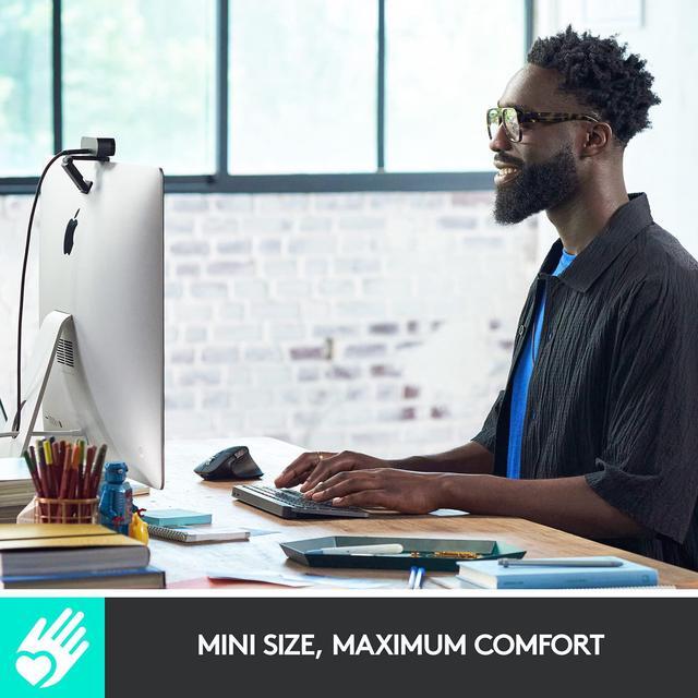 Alt view image 4 of 12 - Logitech MX Keys Mini Minimalist Wireless Illuminated Keyboard, Compact, Bluetooth, USB-C, for Apple macOS, iOS, Windows, Linux, Android - Pale Gray - With Free Adobe Creative Cloud Subscription