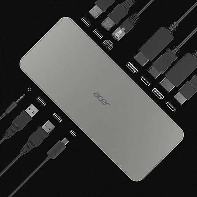 Alt view image 10 of 12 - Acer D501 USB Type-C Multi-Port Dock GPDCK1100E
